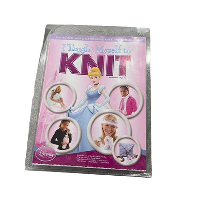 Disney Princess Cinderella I Taught Myself to Knit Book and Knitting Needles Kit