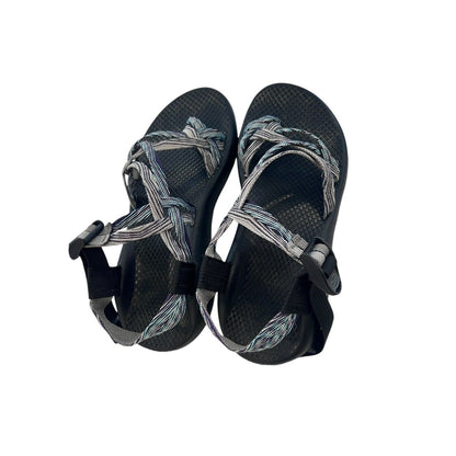 7M Chaco ZX2 Women’s Vibram Sole Blue Adjustable Straps Sandals Hiking Active