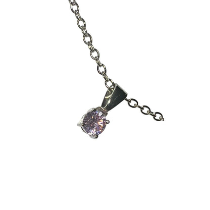 Effy Pink Crystal Pendant Silver Tone Necklace 18” New Sealed Valentine