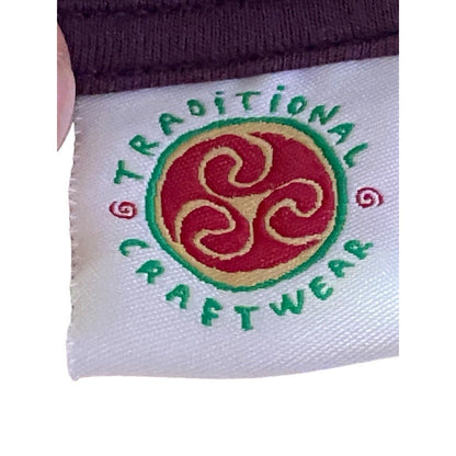 Size Large Traditional Craftware Purple Ireland Graphic T-Shirt Blouse Tee