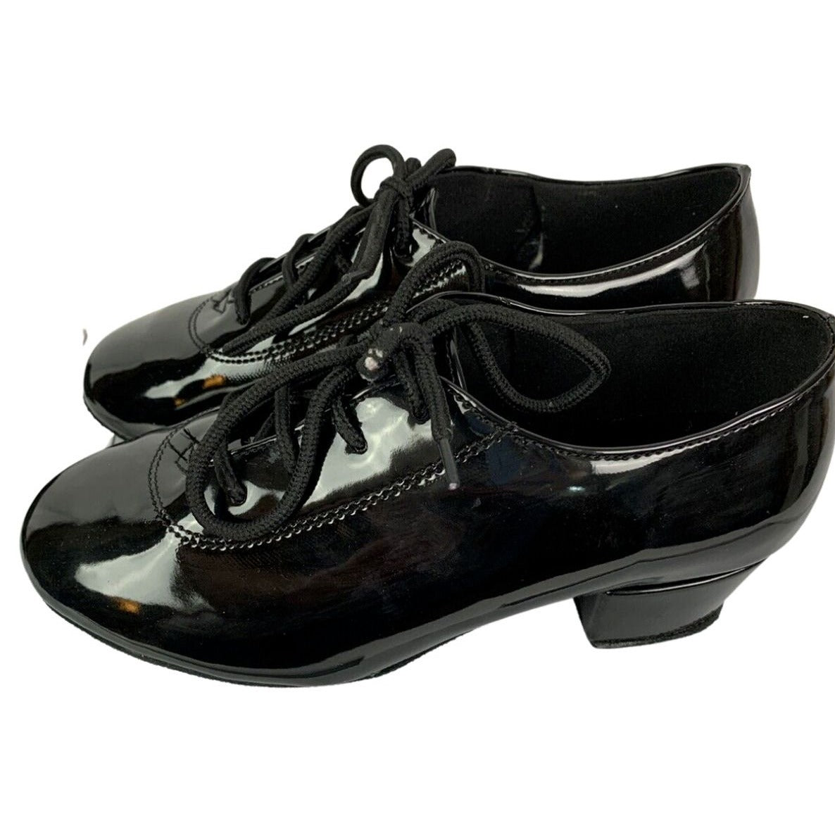 13 Alma Danza Youth Boys Girls Latin A230602B Dance Shoe Black Patent Leather