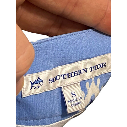 Size Small Southern Tide "RAYELLE" Layered Sundress Tier Blue White Ikat