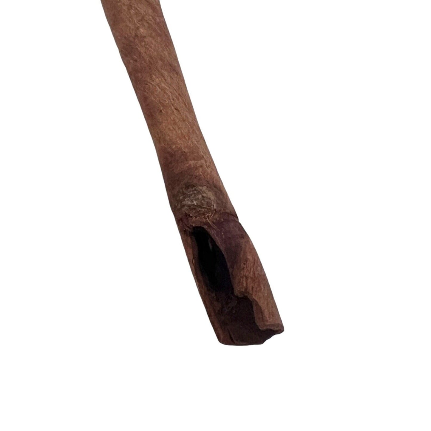 Cinnamon Stick Homemade Santa Claus Ornament Vintage Holiday Craft Hand Painted