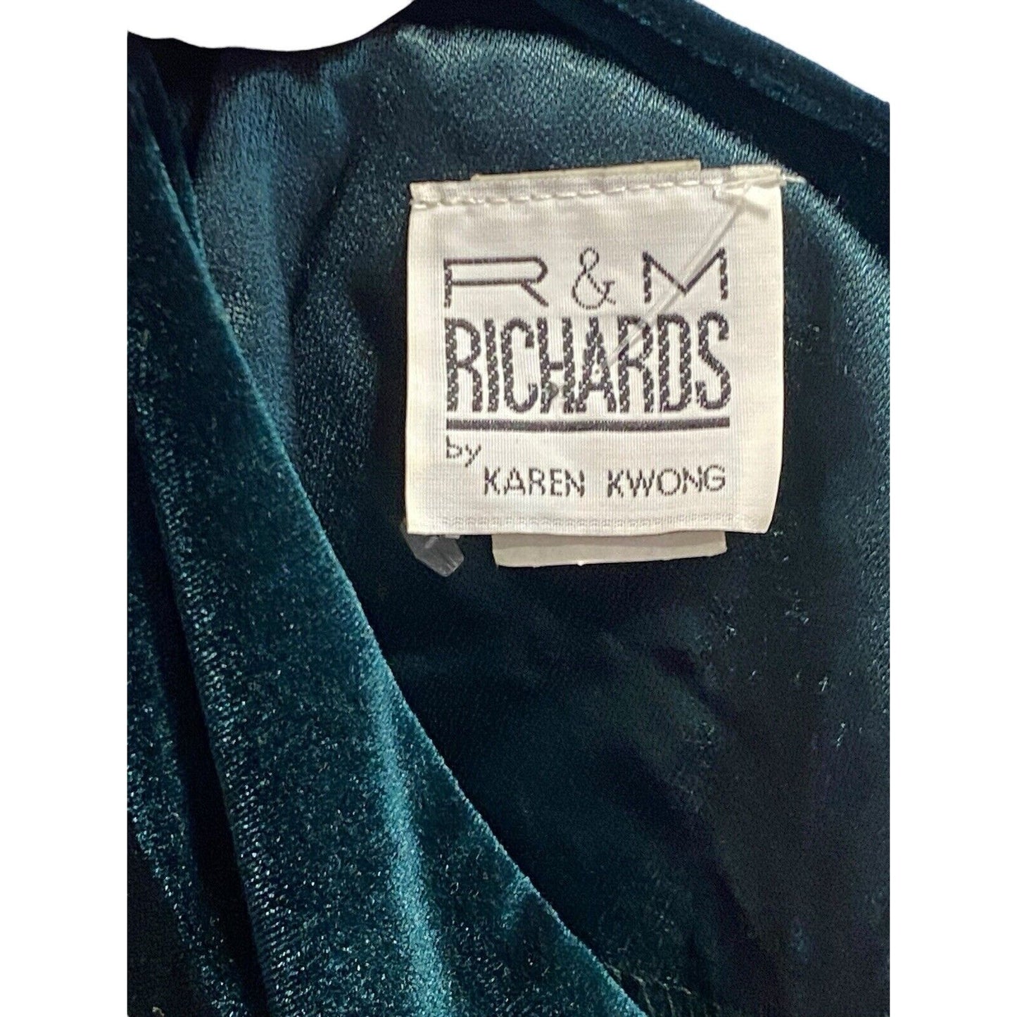 Vintage 90s R&M Richards Size 18 Hunter Green Velveteen Velour Jacket Holiday