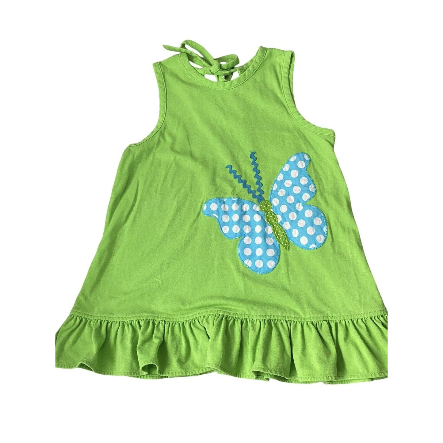 Size 7/8 Kelly's Kids Girls Green Tunic Ruffle Pant Outfit 2 Piece Shirt & Pants