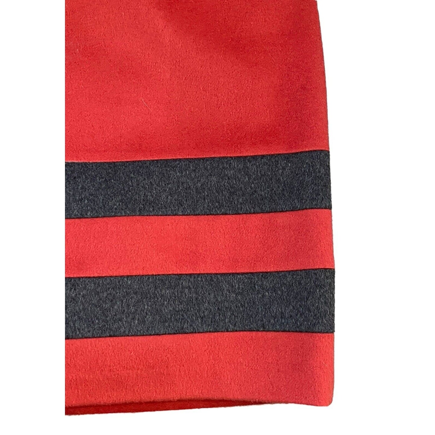 Size 12 J.‎ McLaughlin Skirt Gray Orange Stripe Cashmere Wool Blend Classic Line