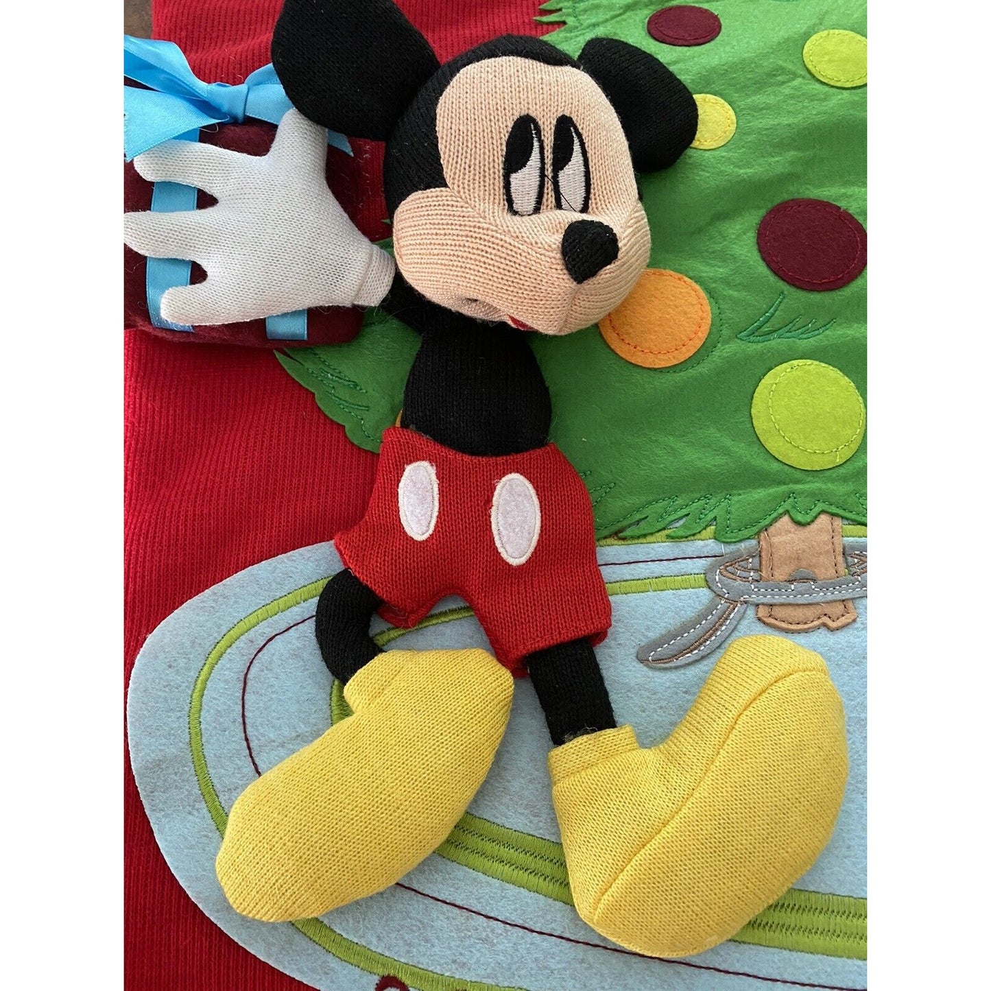 Disney Jumbo Extra Large 4 Ft Christmas Stocking Mickey Minnie Pluto 3D 4' x 2'