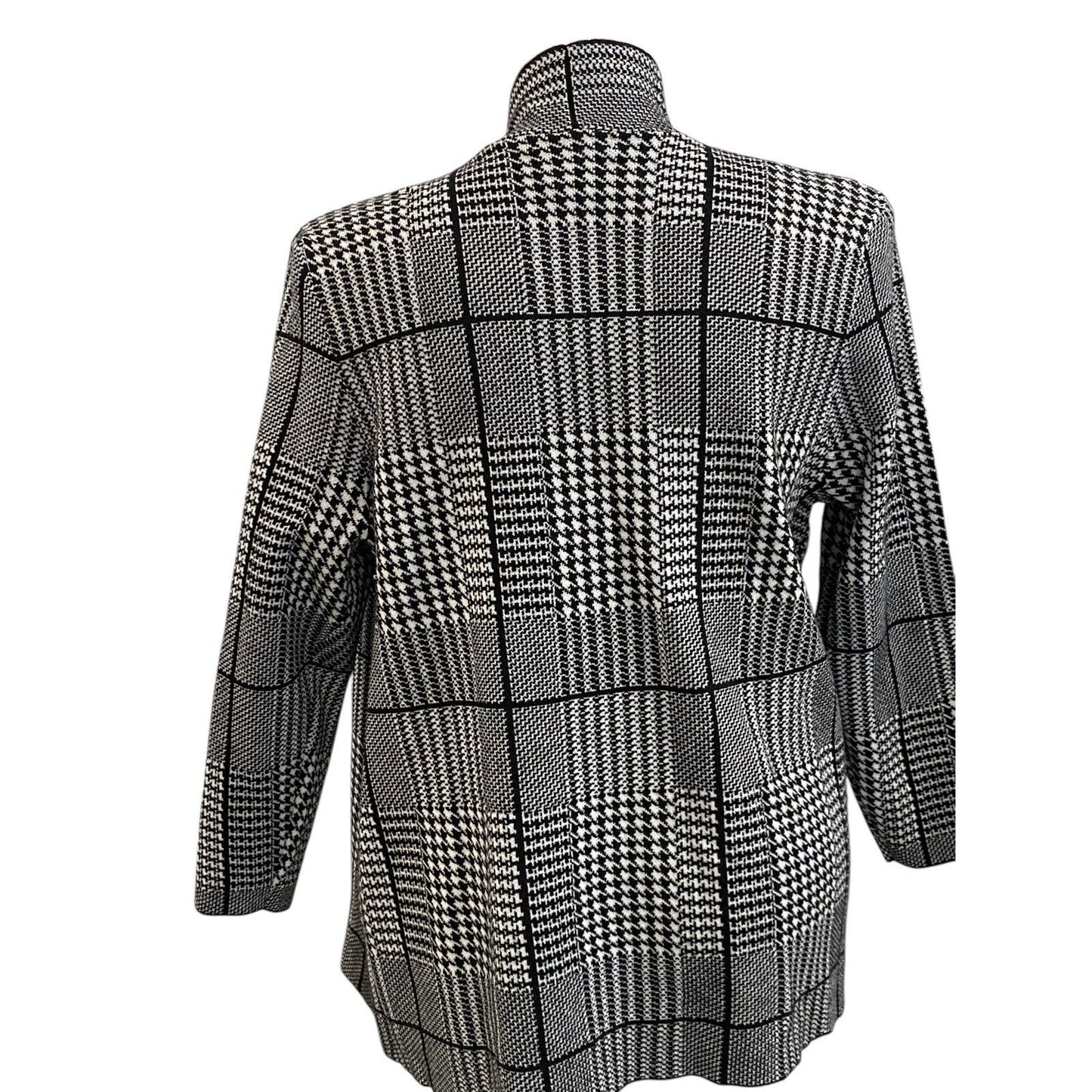 Size Petite Large Ella Emma Herringbone Cardigan Open Cardi Equestrian Classic