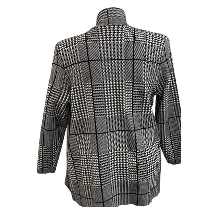 Size Petite Large Ella Emma Herringbone Cardigan Open Cardi Equestrian Classic