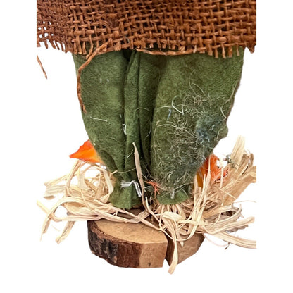 Scarecrow Table Top Decor Pumpkin Fall Thanksgiving Halloween Figures Set Of Two