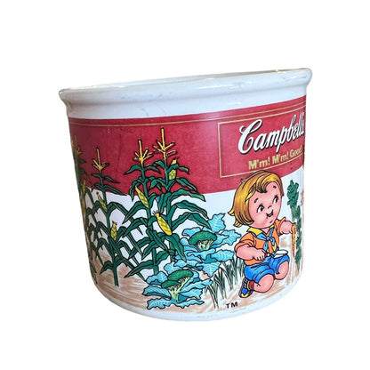 Vintage Campbell’s Soup Mug 14oz By Westwood 1998 ceramic mug kids in garden