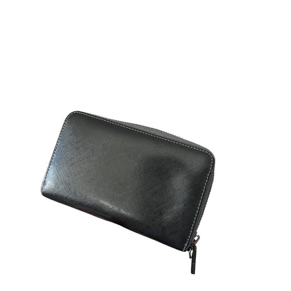 Tory Burch Wristlet Zip Wallet Missing Strap Gun Metal Gray