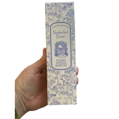 Crabtree & Evelyn Nantucket Briar Foaming Herbal Bath Gel 8.5 Fl oz VTG Vintage