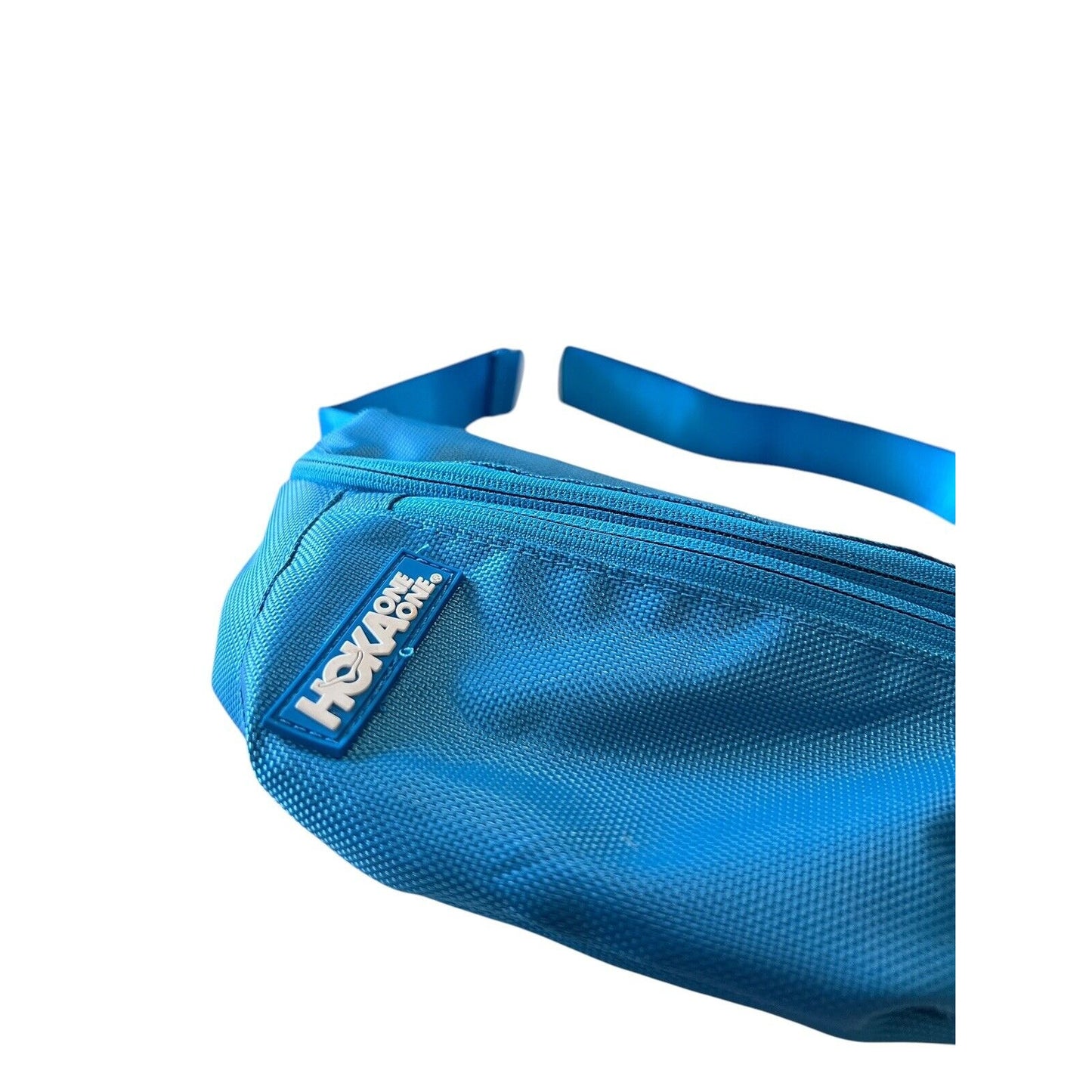 Hoka One One Fanny Hip Pack Everywhere Belt Bag 3 Zipper Blue Outdoor Sports EUC