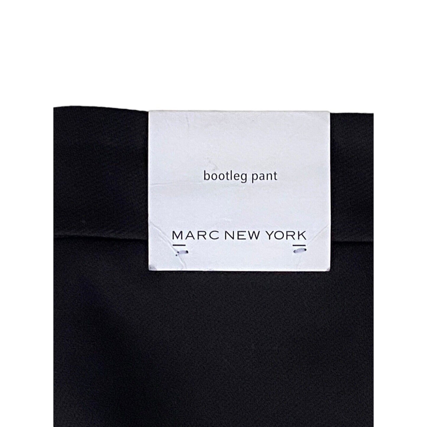 Marc New York Pants Womens Black Bootleg NWT Zipper Accent