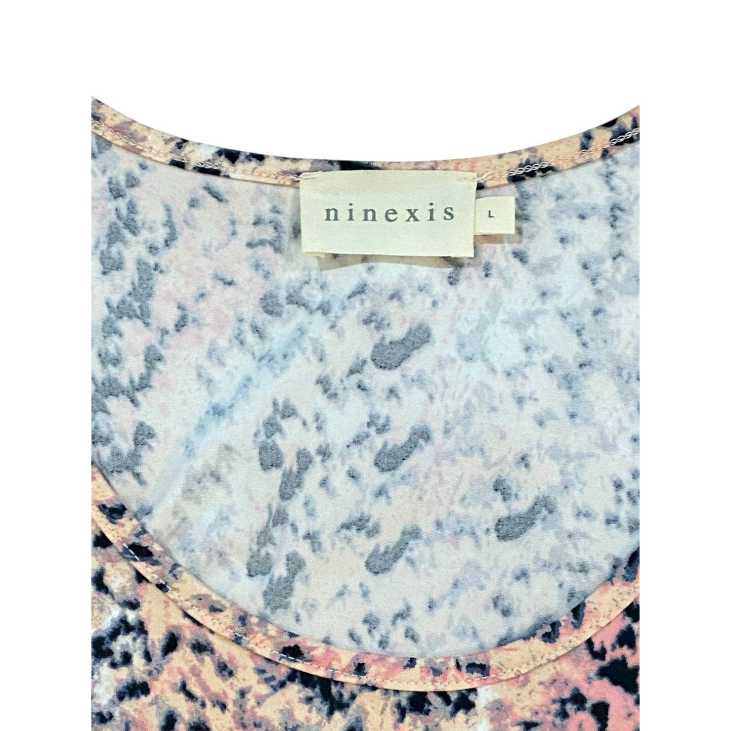 Ninexis Sleeveless Jumpsuit Size L Pink Animal Print Rock