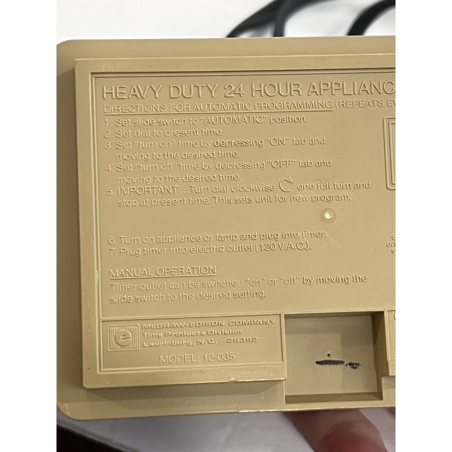 Vintage Ingraham Heavy Duty 24-Hour Multiple Program Appliance Timer Set 2