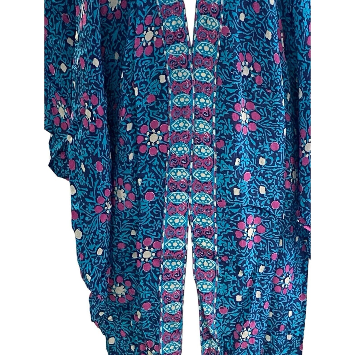 Size XS/S Sundance Catalog Bustling Blooms Kimono Open Cardigan Cardi
