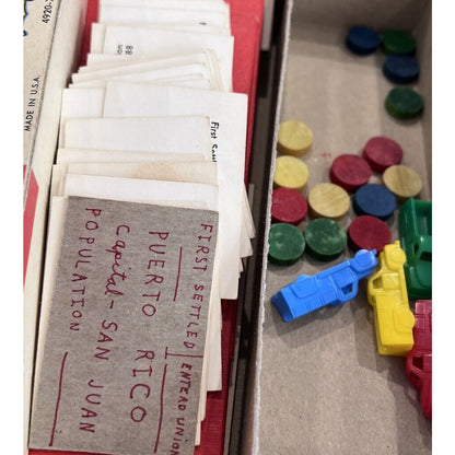 Game Of The States Milton Bradley 1978 RARE Vintage Family Student USA Map 4920