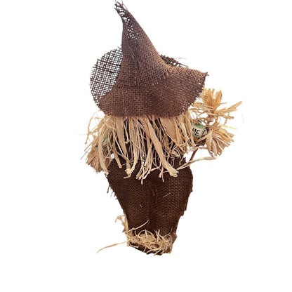 Scarecrow Table Top Decor Pumpkin Fall Thanksgiving Halloween Figures Set Of Two