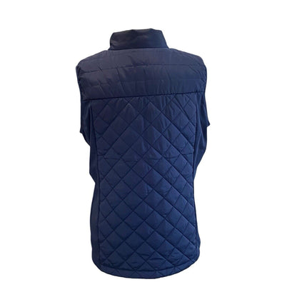 Size Medium Simply Southern Women’s Azure Navy Blue Puffer Vest Classic Preppy
