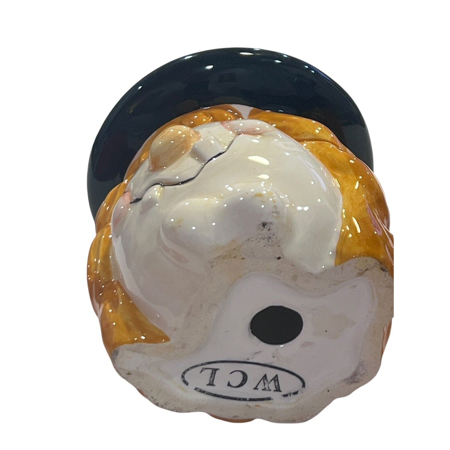 2 WCL Halloween Witch 3.5" X 3.25" Candles Stand Orange Black Spooky Pillar Set