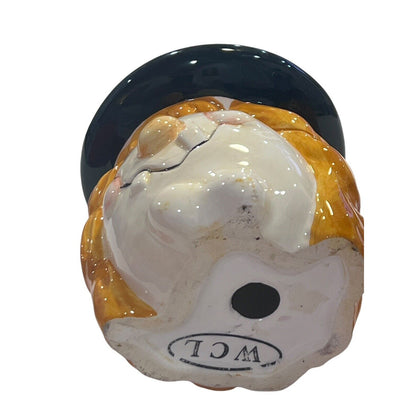 2 WCL Halloween Witch 3.5" X 3.25" Candles Stand Orange Black Spooky Pillar Set