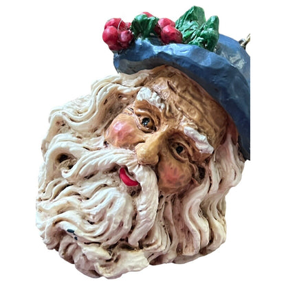 Santa Claus Old World Style Classic Resin Christmas Ornament Set Holiday