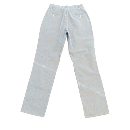 Size 20 Izod Seersucker Pants Boys Blue White Stripe Preppy Southern Charm Easte