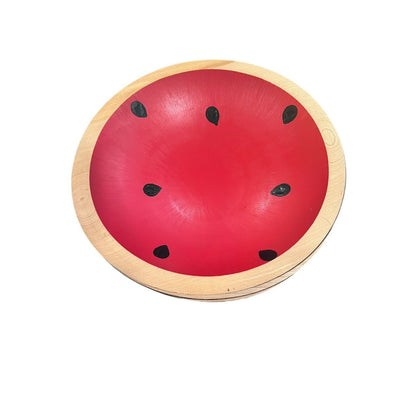 CWP Wayland NY. Hand Turned Wooden Bowl Watermelon Handpainted 7” Set Of 3