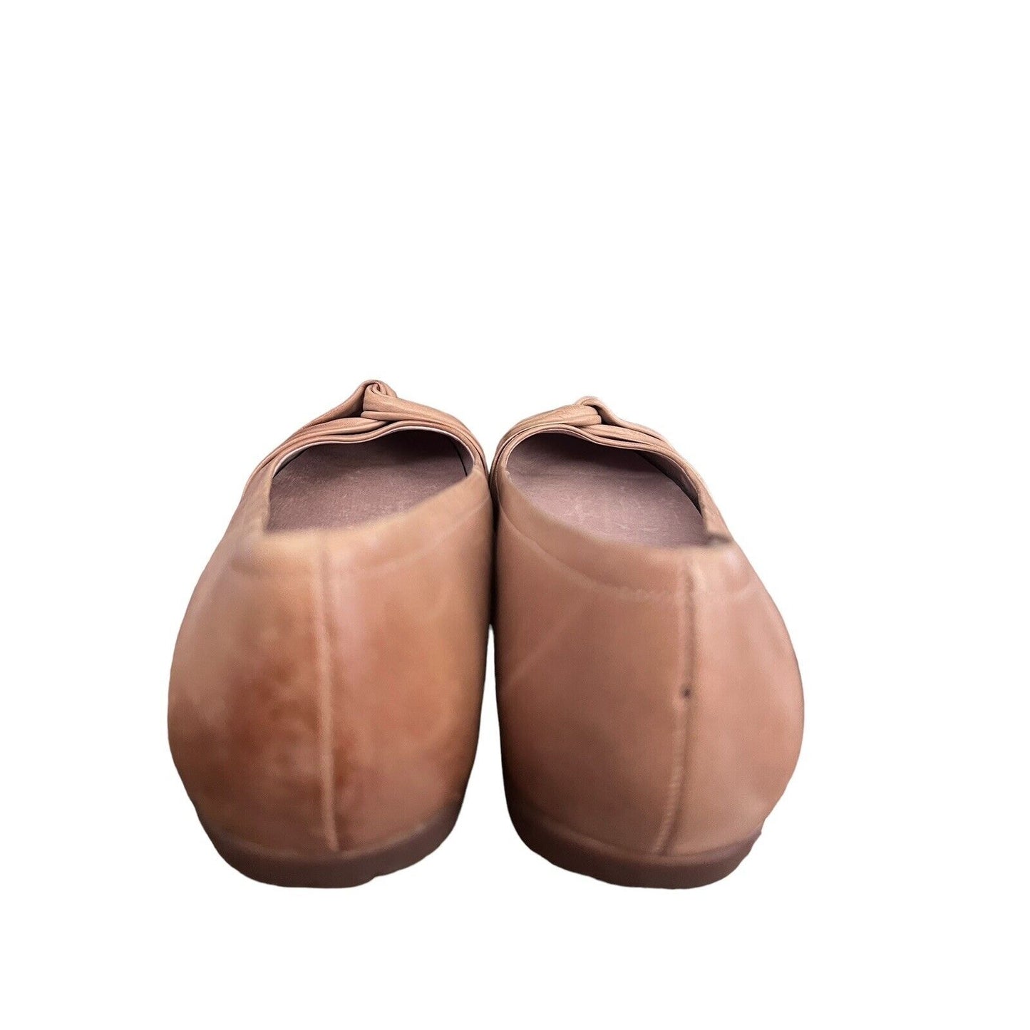 Size 7 N Abeo Terrie Women's Flat Shoes Leather Tan NWOB