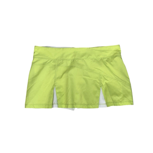 Size Large Bolle Tech Pull On Women Athletic Pickleball Skort Skirt Shorts Lime