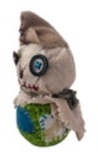 Handmade Crochet Plush Scarecrow Button Eyes Halloween Creepy Funky Cute Whimsy