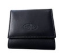 Grimac Vintage Small Leather Coin Pouch Wallet Black EUC