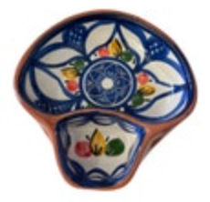 Portugal Olive Bowl Maria Lagarto Signed Pottery Handmade Hand Painted