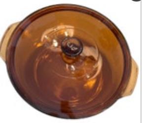 Vintage Anchor Hocking Ovenware 2qt Casserole Dish Round Lid Amber Glass