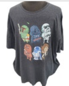 5XL Star Wars Jedi Storm Wars Skywalker Graphic T-Shirt Fruit of the Loom