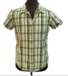 PrAna Mens Small Plaid Short Sleeve Pocket Outdoor Gorpcore Green Beige Brown
