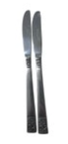 2 Custom Design CUD1 Dinner Knives Knife Stainless Flatware Japan 8 1/4”