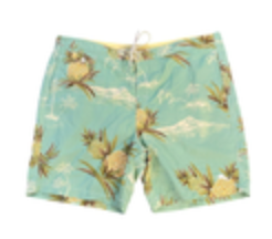 XL Tommy Bahama Men's Board Shorts Swim Trunk Aqua Tropical Hawaiian Lined