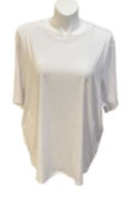 4X Women's Fabletics White Performance Workout T-Shirt