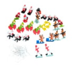 Kinder Egg Surprise Christmas Reindeer Santa Snowman Soldier Ornaments Toys