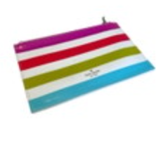 Kate Spade New York Striped Pencil Pouch 8.5” X 5.25”