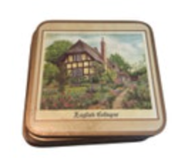 Pimpernel English Cottages 4.25x4.25 Coasters Cork Bottom Preowned