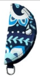 Vera Bradley Blue Island Medallion Retired Cord Keeper