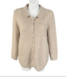 NWT Large Soft Surroundings Charisse Cardigan Feather Heather Polyester Blend