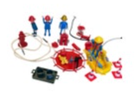 Vintage Playmobil Rescue Raft Lot Figures Fishing Fireman Geobra 1974