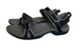 Teva Verra Womens 8 Open Toe Black Gray Slingback Strappy Hiking Sandals 1006263