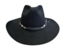 Bailey Tucson Men’s Black Wool Cowboy Hat Hatband Satin Lined 7 1/8 57 EUC