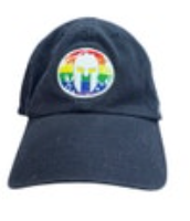 Spartan Hat Rainbow '47 Navy Blue Adjustable OSFA Baseball Cap Cotton
